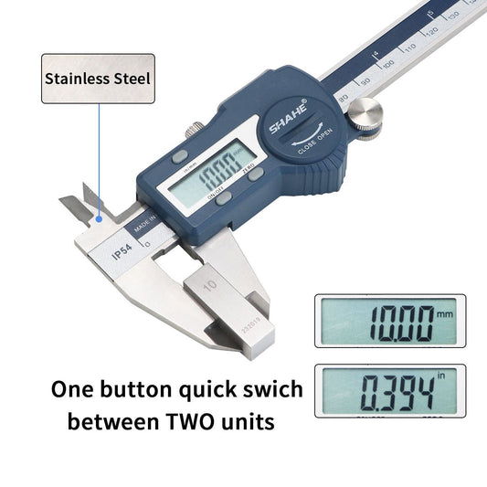 SHAHE 5110-150 Precision Stainless Steel 150mm Digital Vernier Calliper