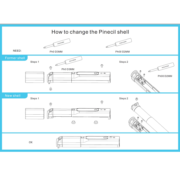 PINECIL Replacement Shell – Transparent