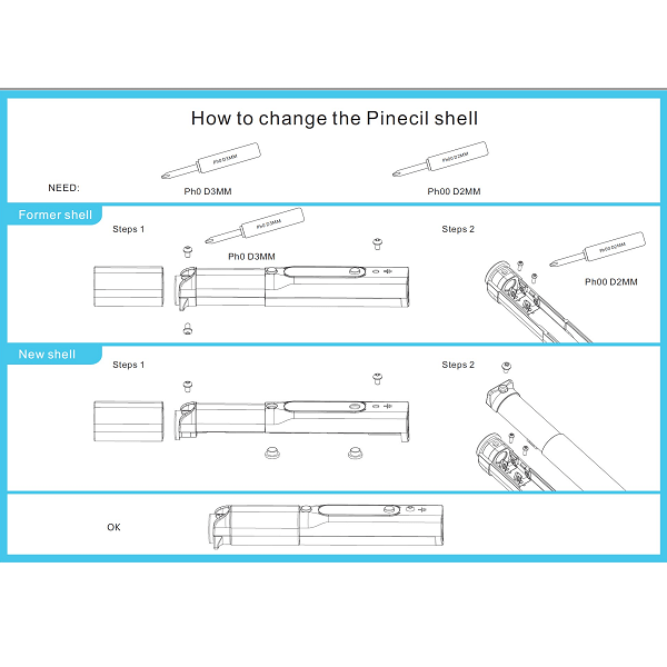 PINECIL Replacement Shell – Transparent