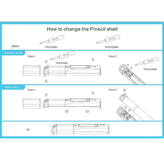 PINECIL Replacement Shell – Transparent
