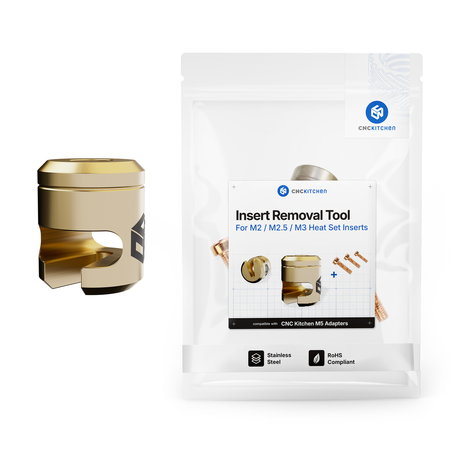 Insert Removal Tool for Heat Set Inserts