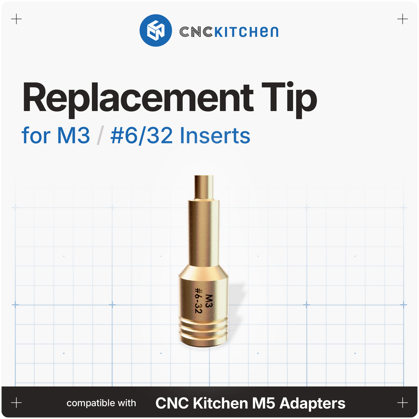 Replacement Insert Tips M2, M2.5, M3