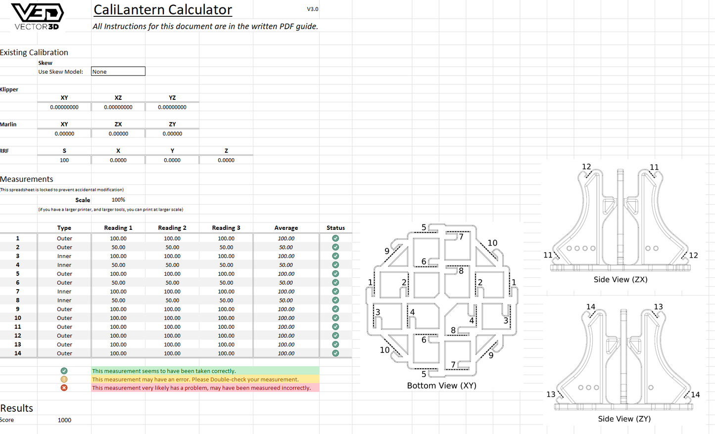 Calilantern Calibration Tool Mk1