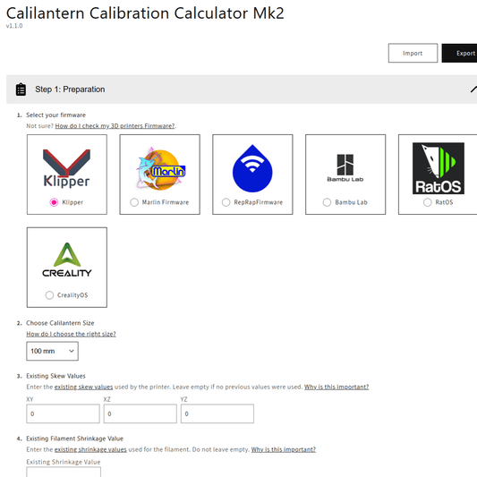 Calilantern Calibration Tool Mk2