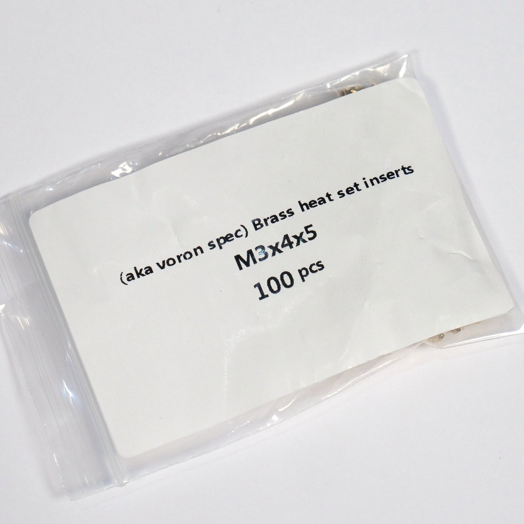 Voron Spec Heat Set Inserts M3x5x4mm