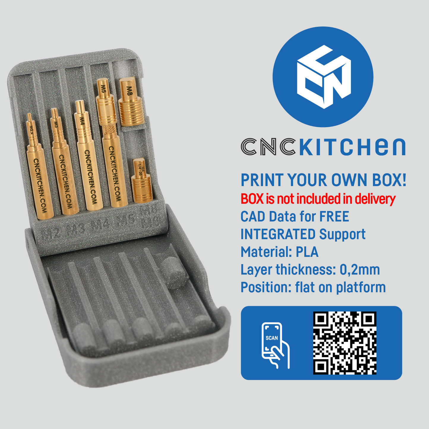 CNC Kitchen Insert Tips Case