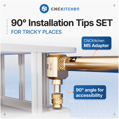 90° Installation Tip SET M2, M2.5 & M3