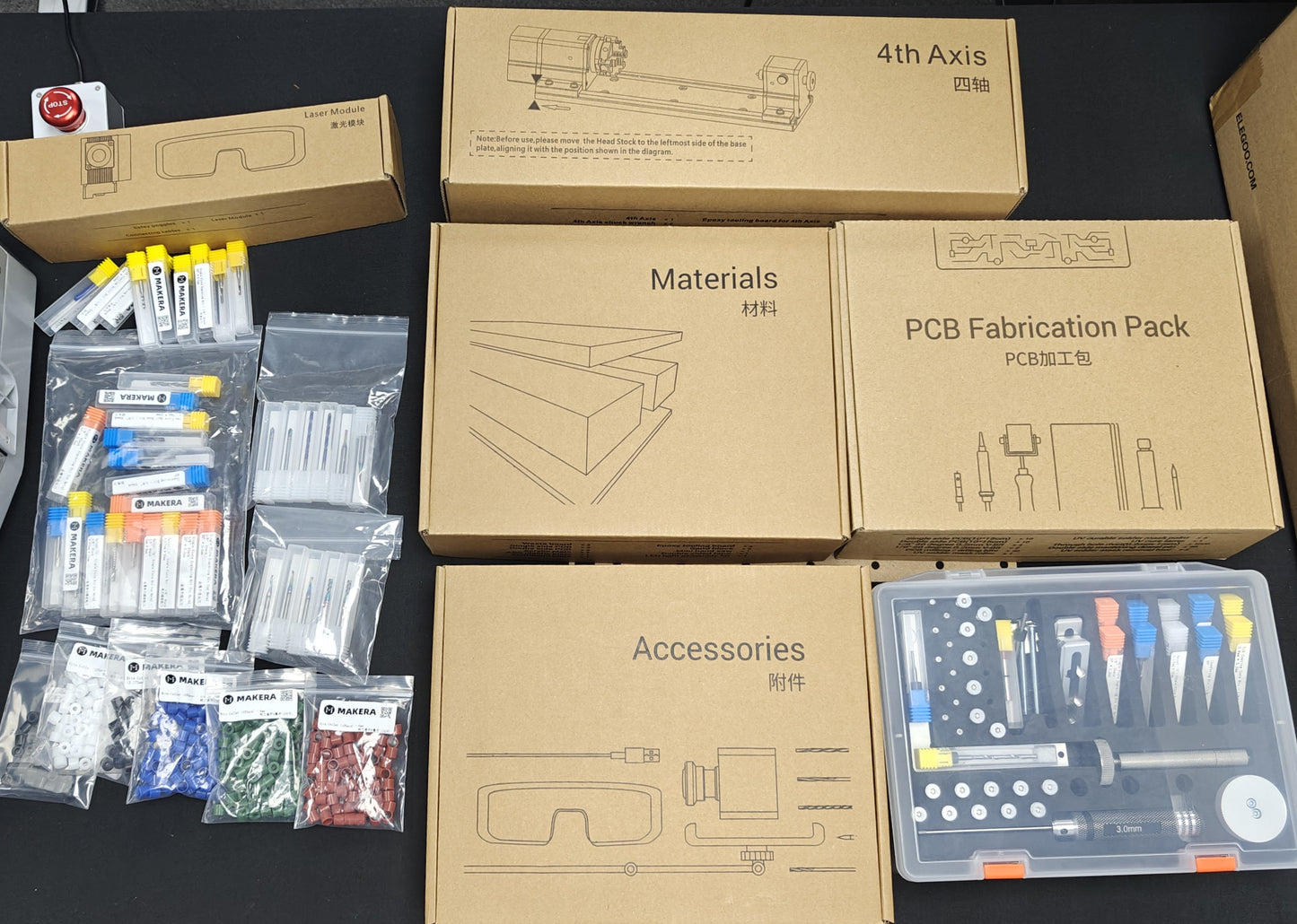 Makera Carvera Air + 4th Axis + Laser + Bits + more [used]