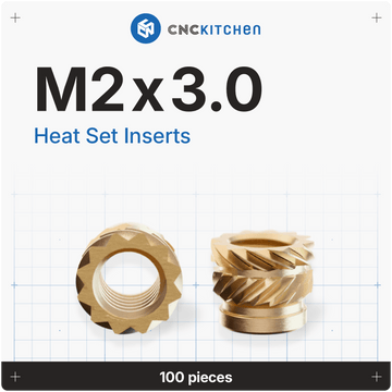 CNCKitchen – Premium Heat Set Inserts & Tools – Vector 3D