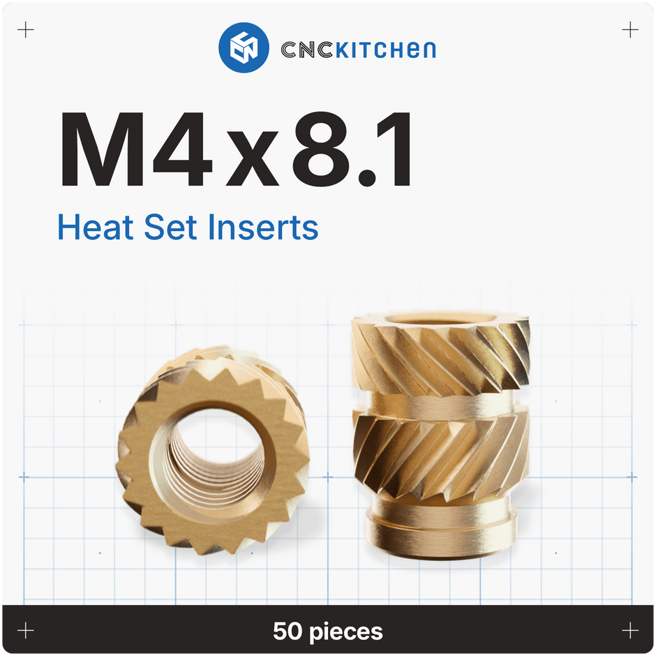 CNCKitchen – Premium Heat Set Inserts & Tools – Vector 3D