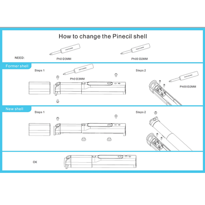 PINECIL Replacement Shell – Transparent