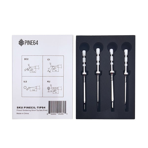 PINECIL Soldering Short Tip Set (Fine)