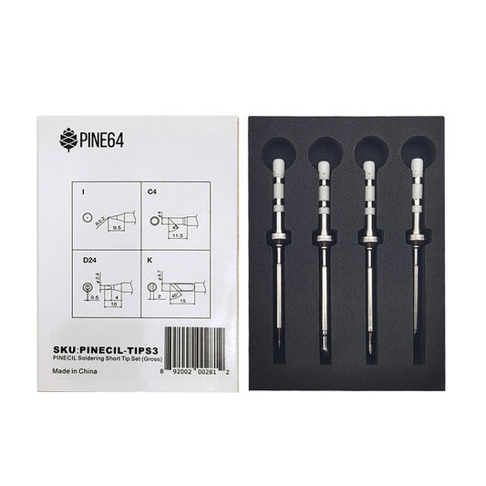 PINECIL Soldering Short Tip Set (Thick)
