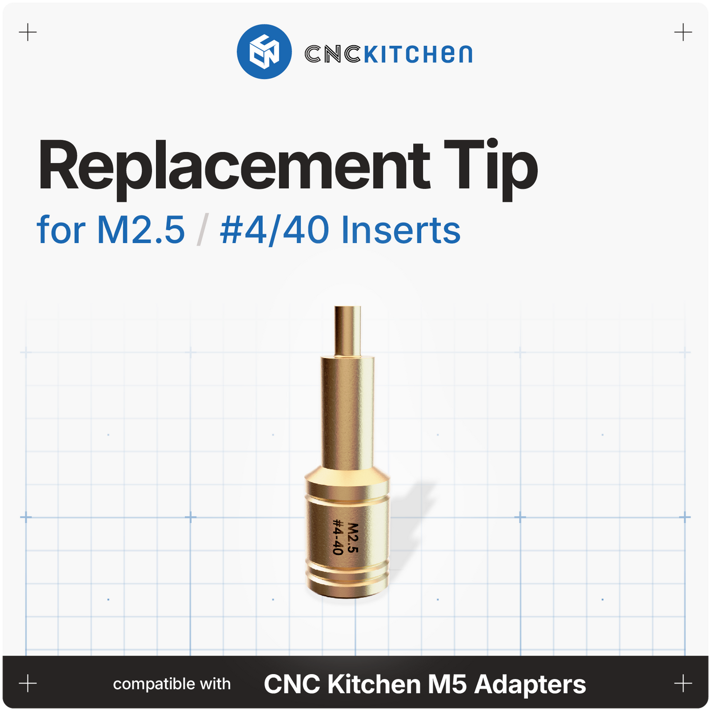 Replacement Insert Tips M2, M2.5, M3