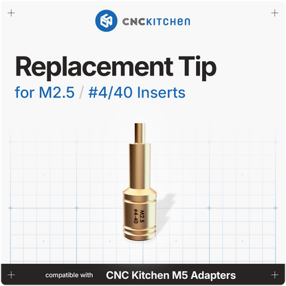 Replacement Insert Tips M2, M2.5, M3