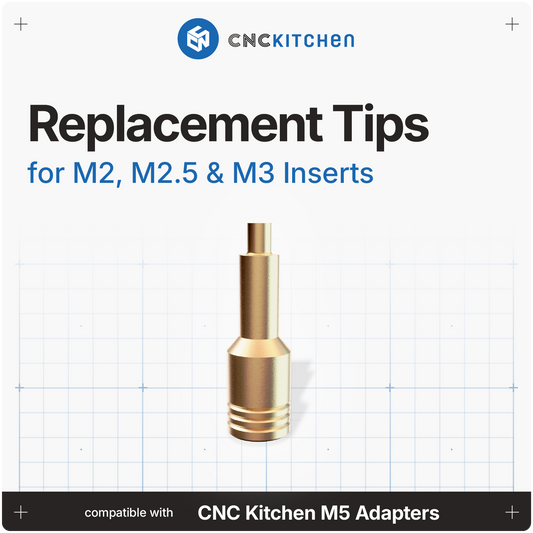 Replacement Insert Tips M2, M2.5, M3