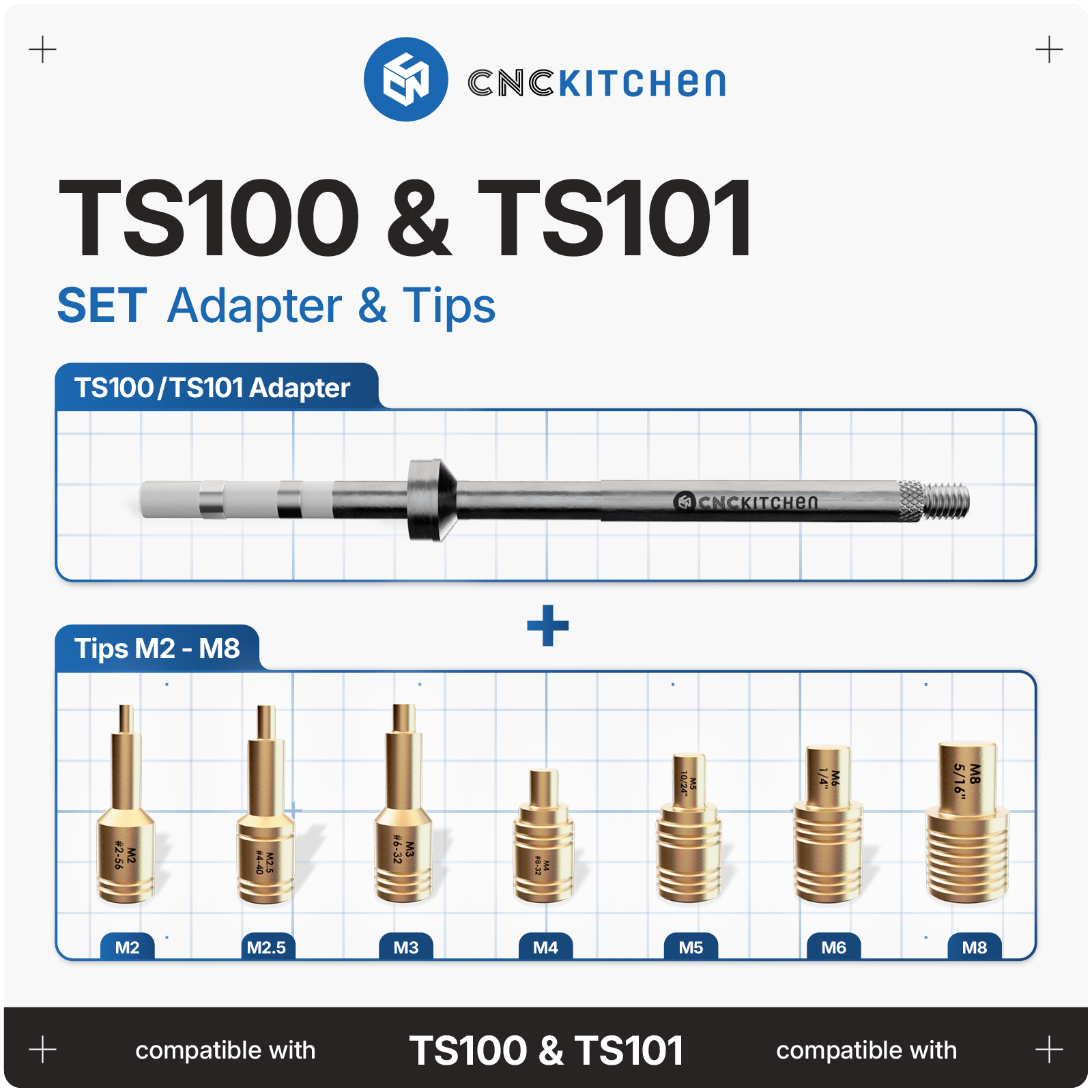Pinecil & TS100/TS101 Installation Tips Set – Vector 3D